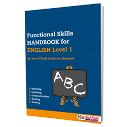 Functional Skills Handbook and Workbook for English Level 1