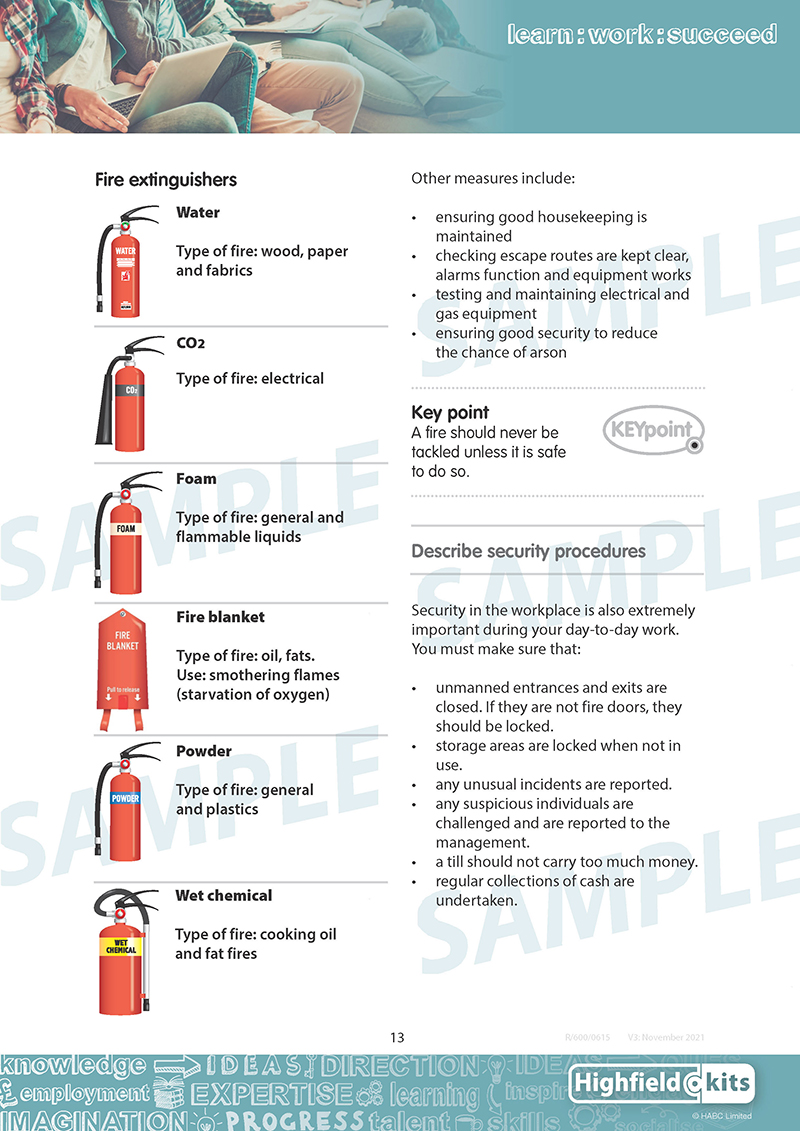 Hospitality | Highfield-kit | Level 2 Certificate